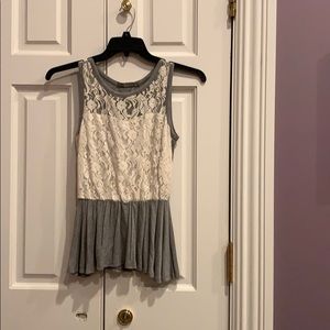 (3/$22) Grey and White Peplum!